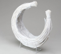 Корзина плетеная (ива) 13*40 H45 B20*10, 1 шт., выбеленн. Корзина плетеная (ива) 13*40 H45 B20*10, 1 шт., выбеленн.