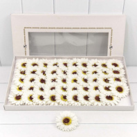 Декоративный цветок-мыло "Гербера" Белый 8см 50шт. 1/20 Декоративный цветок-мыло "Гербера" Белый 8см 50шт. 1/20