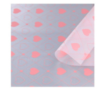 Набор матовой пленки "Любовь" 58см*58см (20листов) персиковый Набор матовой пленки "Любовь" 58см*58см (20листов) персиковый