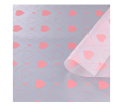 Набор матовой пленки "Любовь" 58см*58см (20листов) персиковый