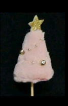 Новогоднее декоративное изделие Елочка со звездой на палочке 8 см Новогоднее декоративное изделие Елочка со звездой на палочке 8 см