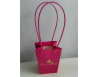 Пакет подарочный "Мастхэв Flower Life" прямоугольный 13,5х9,5х15см ярко-розовый