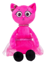 Мягкая игрушка кошка Пинки, 25см (275/25/роз)