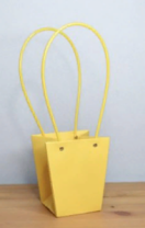 Пакет матовый "Мастхэв" малый 13,5*9,5*15см желтый