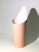 Конус под цветы с высокой спинкой 10*14*33,5 .нежно-розовый