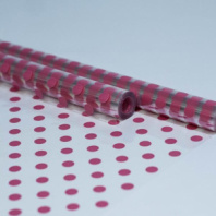 Пленка Горох розовый 70см*10ярд ± 5% Пленка Горох розовый 70см*10ярд ± 5%