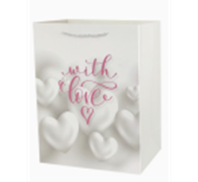 Пакет подарочный "С любовью" 4, с глиттером, 32*26*12см Пакет подарочный "С любовью" 4, с глиттером, 32*26*12см