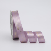 Лента атласная " Fou you" 25мм*33ярд сиреневый