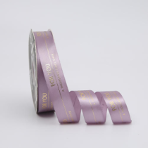 Лента атласная " Fou you" 25мм*33ярд сиреневый