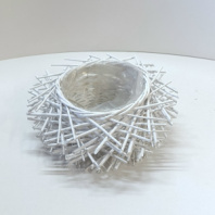 Кашпо плетеное (ива) 20/37H15 B13, 1 шт., белый Кашпо плетеное (ива) 20/37H15 B13, 1 шт., белый