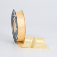 Лента атласная "Romantic" 25мм*33ярд айвори