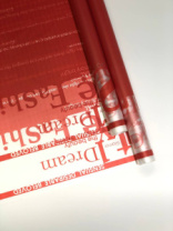 Пленка матовая с рисунком 40мкр "Fashion" красная 70см*8,5метров ± 5%