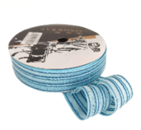 Лента тканевая "Полосы", 28mmx20yds, цв. голубой Лента тканевая "Полосы", 28mmx20yds, цв. голубой