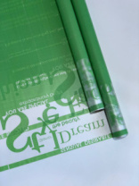 Пленка матовая с рисунком 40мкр "Fashion" салатовая 70см*8,5метров ± 5%