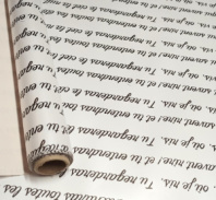 Матовая пленка двухсторонняя на втулке 50мкр Перламутр бел/Маленький принц неж-роз 60см*10 ярд ± 5%