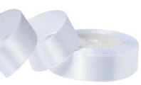 Лента атласная,20mmx25yards, цв. белый (001) Лента атласная,20mmx25yards, цв. белый (001)