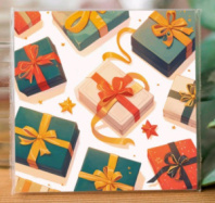 Карточка " Подарочные коробки" К422 Карточка " Подарочные коробки" К422