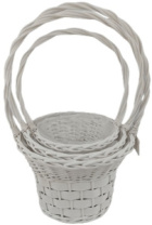 Набор корзин ива  39*15*65/26, 34*12*57/28, 28*10*38/17см, 3шт, белый