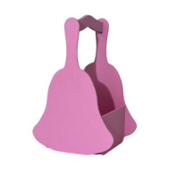 Декоративное кашпо "Колокольчик" нежно-розовый 22,5*14,5*12,5 см Декоративное кашпо "Колокольчик" нежно-розовый 22,5*14,5*12,5 см