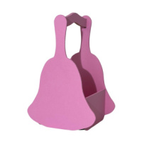 Декоративное кашпо "Колокольчик" нежно-розовый 22,5*14,5*12,5 см