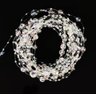 Жемчужная нить на катушке, 3+8 мм * 60 м, перламутровый