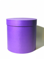 Коробка круглая 15*15 .фиолетовый