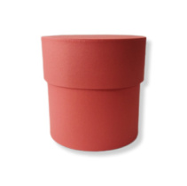 Коробка круглая 10*10 .красный