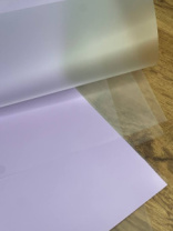 Быстросборная упаковка Форма №3. Цвет: матовая чередуется с сирен пленкой, размер букета:в50,ш30 Быстросборная упаковка Форма №3. Цвет: матовая чередуется с сирен пленкой, размер букета:в50,ш30