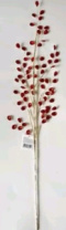 Ветка декоративная из красных страз 72 см Ветка декоративная из красных страз 72 см