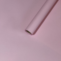 Пленка матовая однотонная двухсторонняя бледно-розовый 58см*10м±5% 65мкм