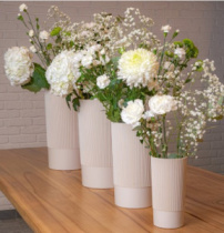 Ваза под срезку "Версаль" Д100мм, В200мм (бежевый) М8934