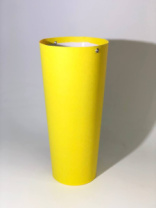 Конус под цветы 10*14*30 .желтый