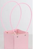 Пакет матовый "Мастхэв" 12,5*11,5*12,5см розовый