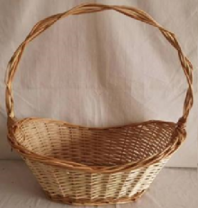 Корзина плетеная (ива) 52*35H16/23/55, 1 шт., натуральный Корзина плетеная (ива) 52*35H16/23/55, 1 шт., натуральный