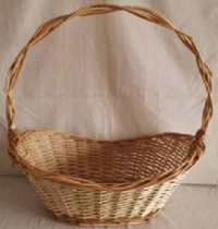 Корзина плетеная (ива) 52*35H16/23/55, 1 шт., натуральный