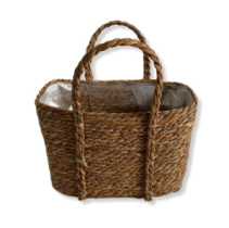 Корзина плетеная (рогоз), 30X17XH20 см, 1 шт., натуральный