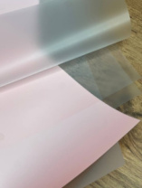 Быстросборная упаковка Форма №3. Цвет: матовая чередуется с роз пленкой, размер букета:в50,ш30 Быстросборная упаковка Форма №3. Цвет: матовая чередуется с роз пленкой, размер букета:в50,ш30