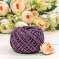 Бечёвка из льна 1,5мм*50м двухслойная Фиолетовый 1/12 1/120