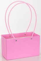 Пакет подарочный "Мастхэв" прямоугольный, 22х10х13 см, 10 шт./упак., розовый фламинго