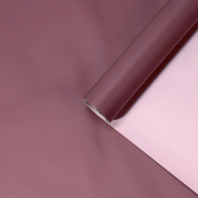 Пленка матовая двухсторонняя танго/бледно-розовый 58см*10м±5% 65мкм