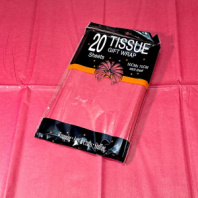 Тишью Бумага, фольгированная 28 грамм, 20 листов в упаковке, 50х70cm, цв. Красный