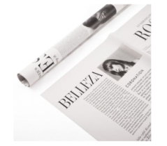 Матовая Плёнка "Roses" 57*57см 20 листов серая 