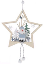 Декоративная подвеска Звездочка 25х12х0,8 см Декоративная подвеска Звездочка 25х12х0,8 см