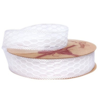 Лента декоративная "Соты" 25mm*10 ярд белый Лента декоративная "Соты" 25mm*10 ярд белый