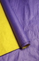 Бумага Эколюкс двухцветная фиолетовый/желтый 70см * 5 ярдов ± 5%