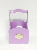 Декоративный ящик из фанеры квадратный 140*125*h225 "Декор" пурпурное утро