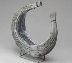 Корзина плетеная (ива) D13 42 HH42,1 шт., серый