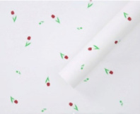 Набор матовой пленки "Летний луг" 58*58 см 20листов белый с красным Набор матовой пленки "Летний луг" 58*58 см 20листов белый с красным