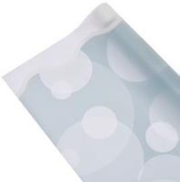 Упак. материал флористическая пленка "Пузырьки шампанского", 50 мкр, 58 см х 10 м. голубой Упак. материал флористическая пленка "Пузырьки шампанского", 50 мкр, 58 см х 10 м. голубой