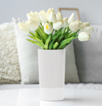 Ваза под срезку "Версаль" Д100мм, В200мм (белый) М8933